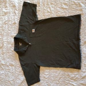Carhartt Polo Shirt sz S Short Sleeve